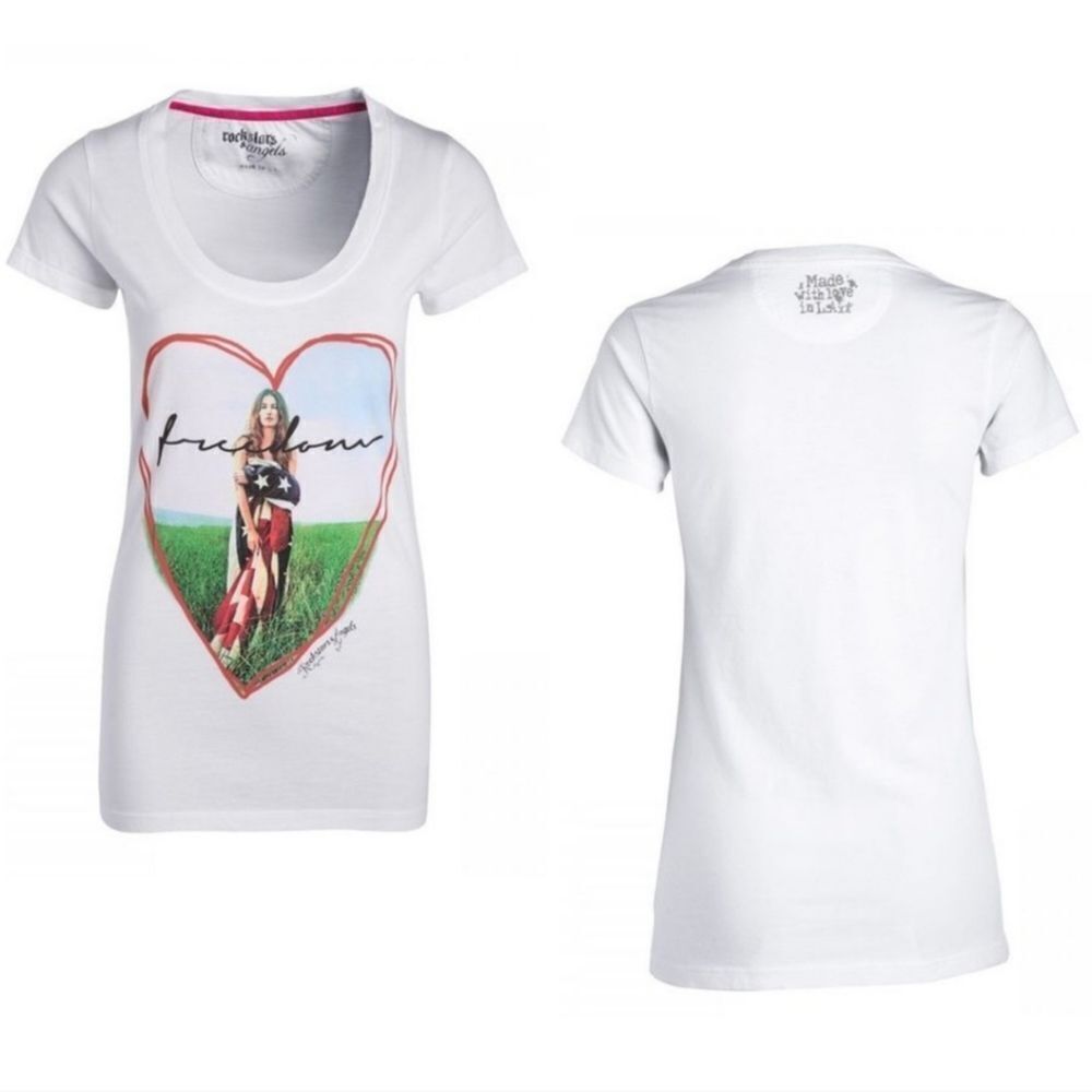 Rockstars and Angels Freedom Tee American Flag